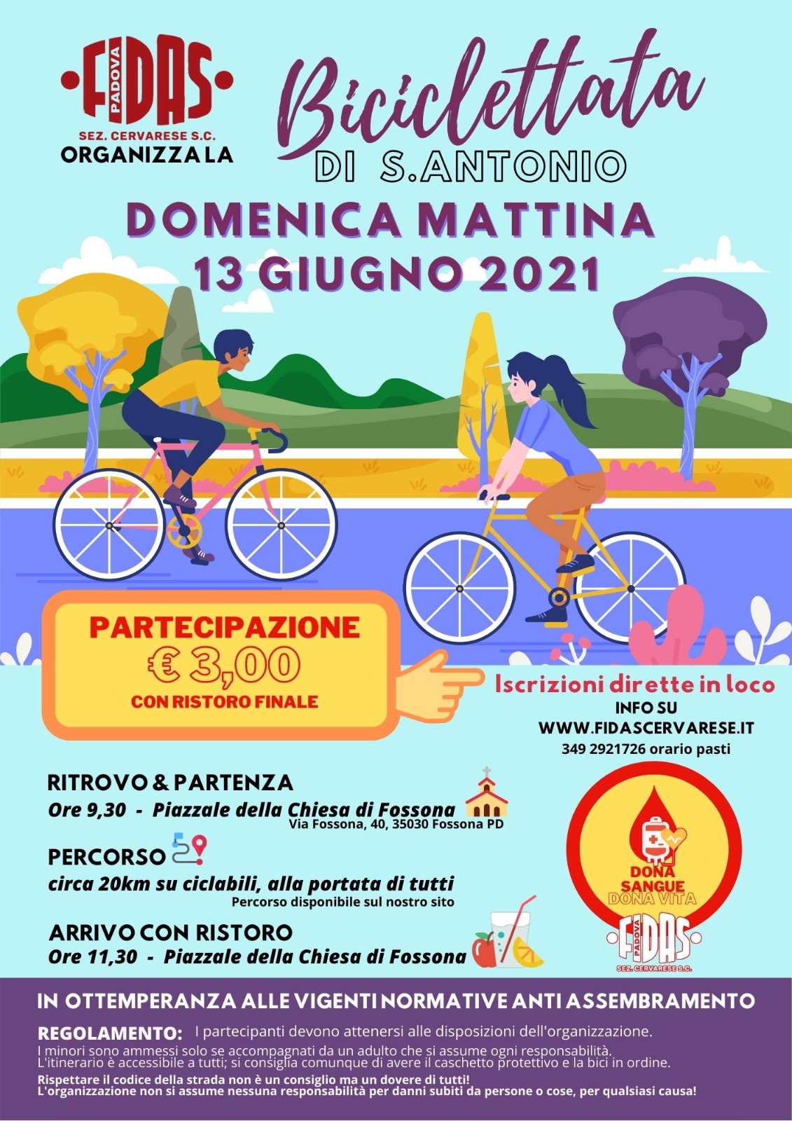 Clicca per accedere all'articolo Biciclettata di S. Antonio - 13 Giugno 2021