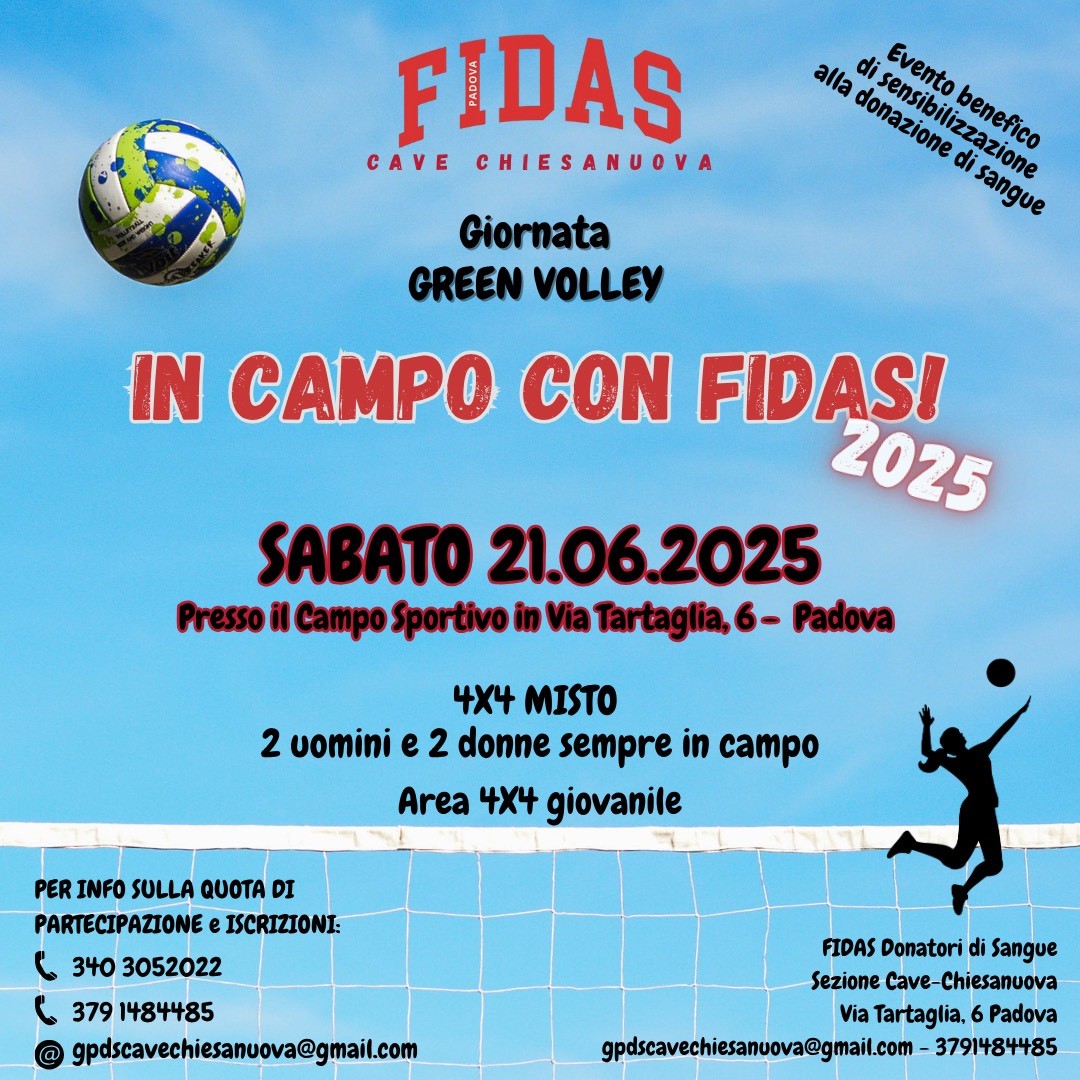 Clicca per accedere all'articolo Green Volley con FIDAS Cave-Chiesanuova