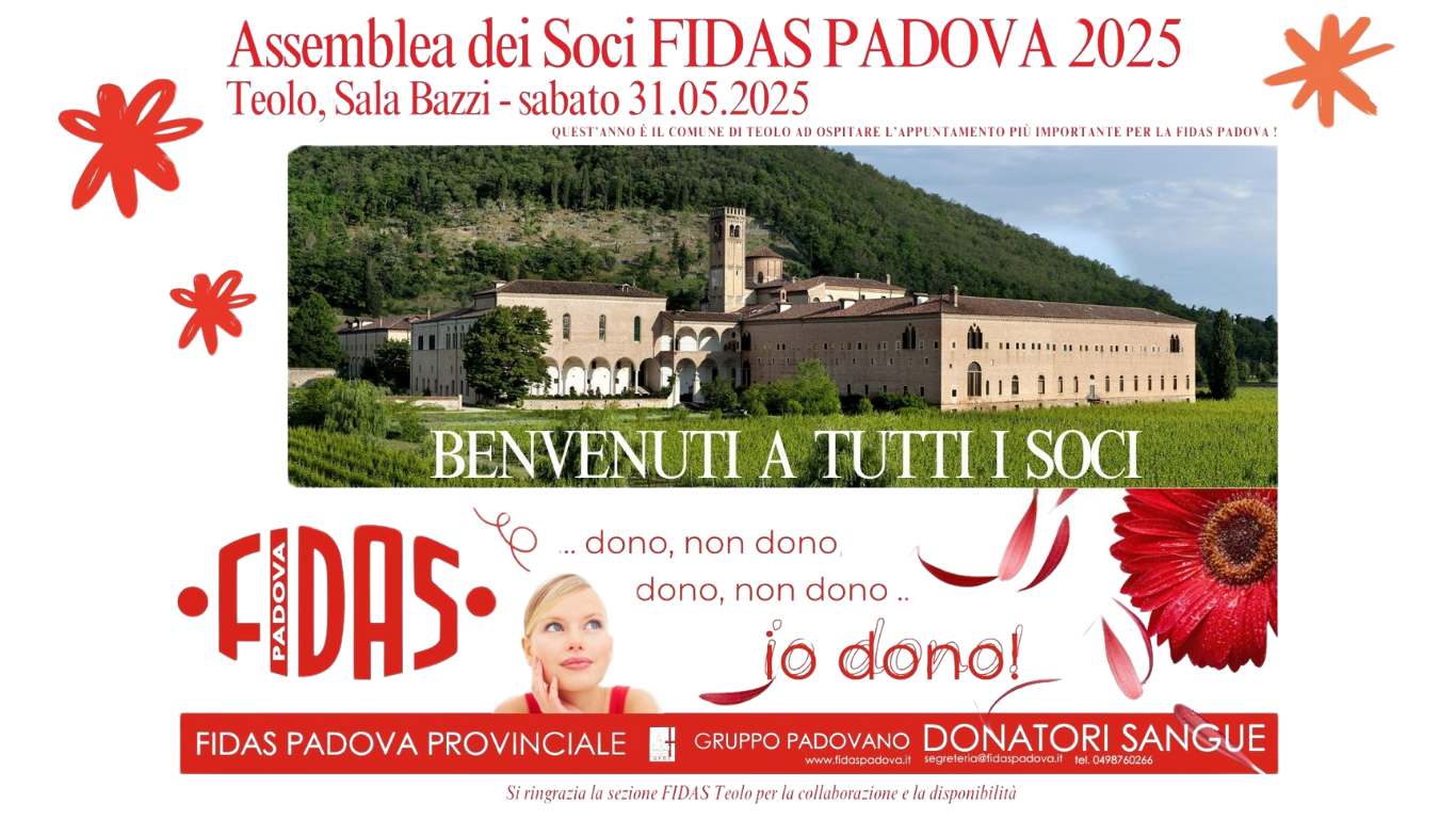 Clicca per accedere all'articolo Assemblea Provinciale dei Soci FIDAS-PADOVA