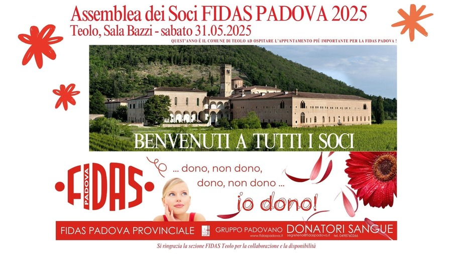 Assemblea dei Soci FIDAS PADOVA 2025 Teolo Sala Bazzi   sabato 31.05.2025 3 1